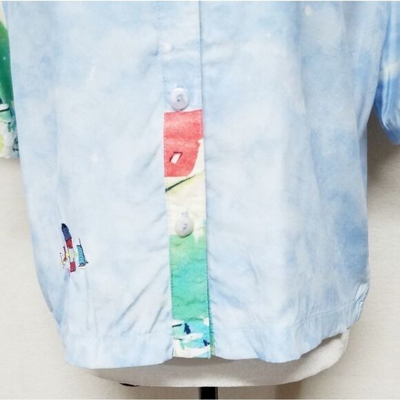 VINTAGE 80s SeaSuns Hawaiian Seaside Cropped Top - Picture 3 of 8